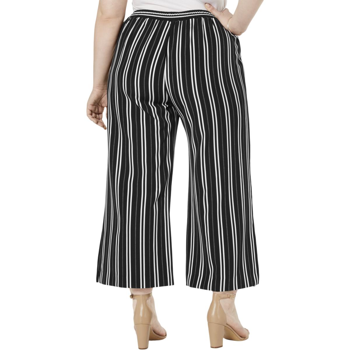 NY Collection Womens Black Petite Belted Gaucho Pants Plus 1XP BHFO ...