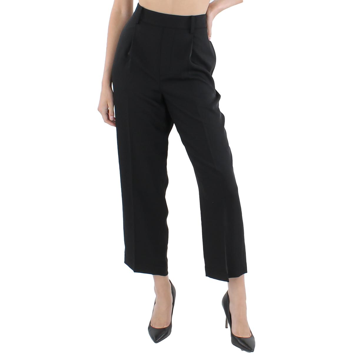 Vince Womens Pleated Tapered Pull On Cropped Pants BHFO 2295