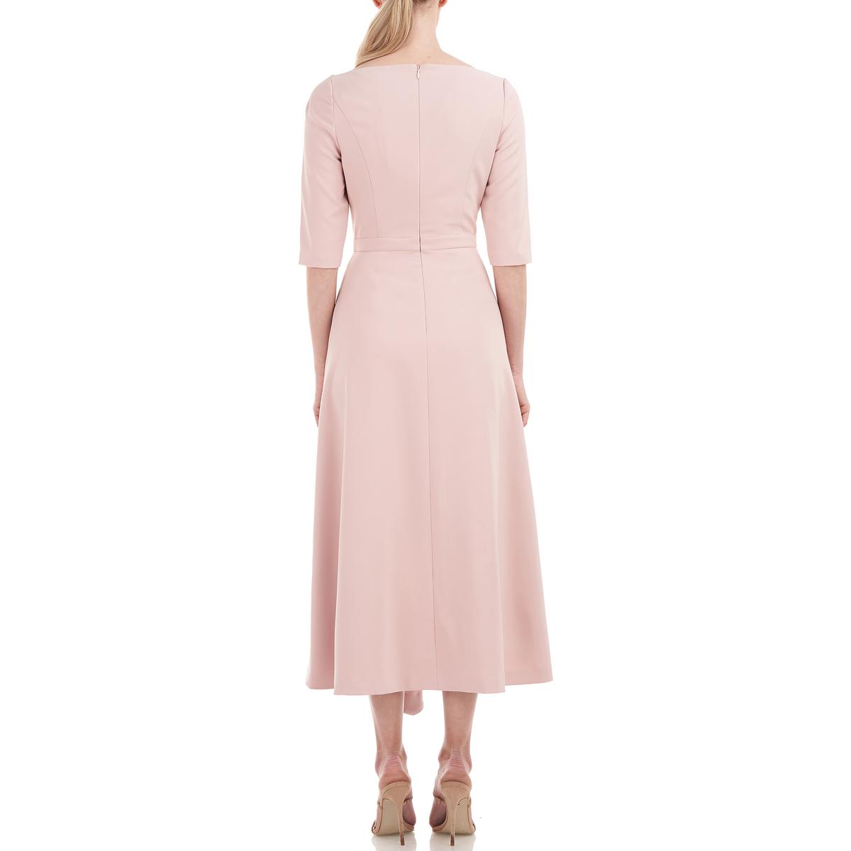 Kay Unger New York Womens Pleated Midi Formal Cocktail and Party Dress BHFO  5214