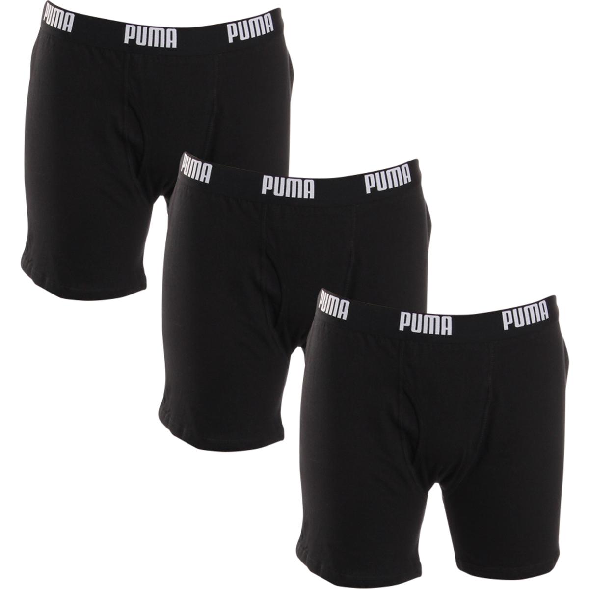 Puma Mens Black 3 Pack Tagless Underwear Boxer Briefs S BHFO 6819 | eBay