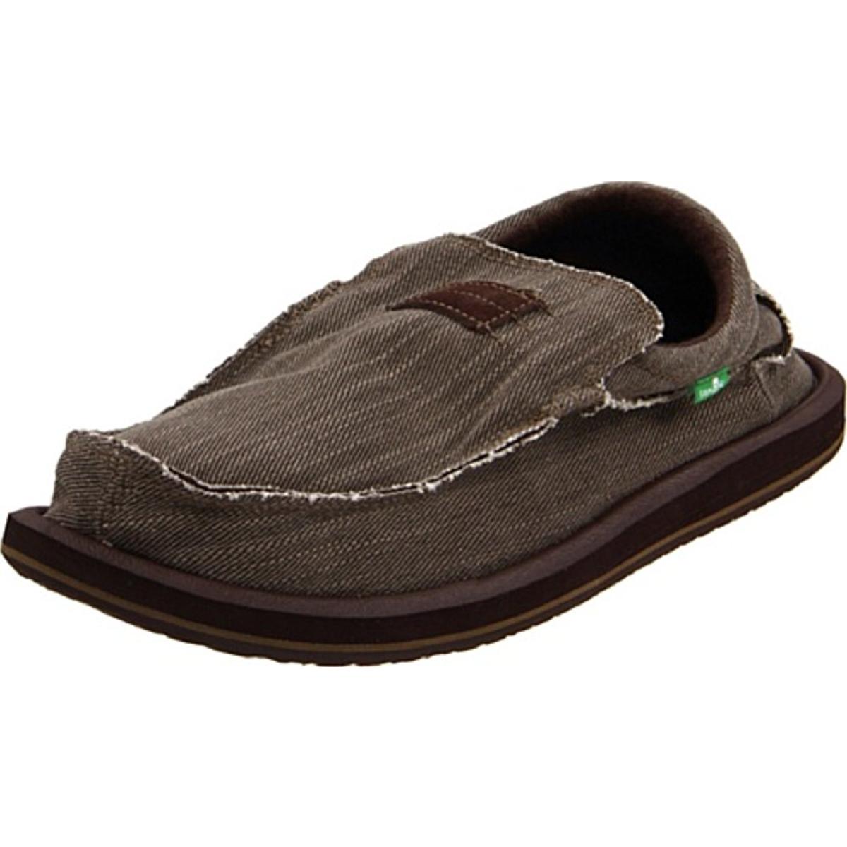 Sanuk 9428 Mens Kyoto Canvas Casual Loafers Shoes BHFO