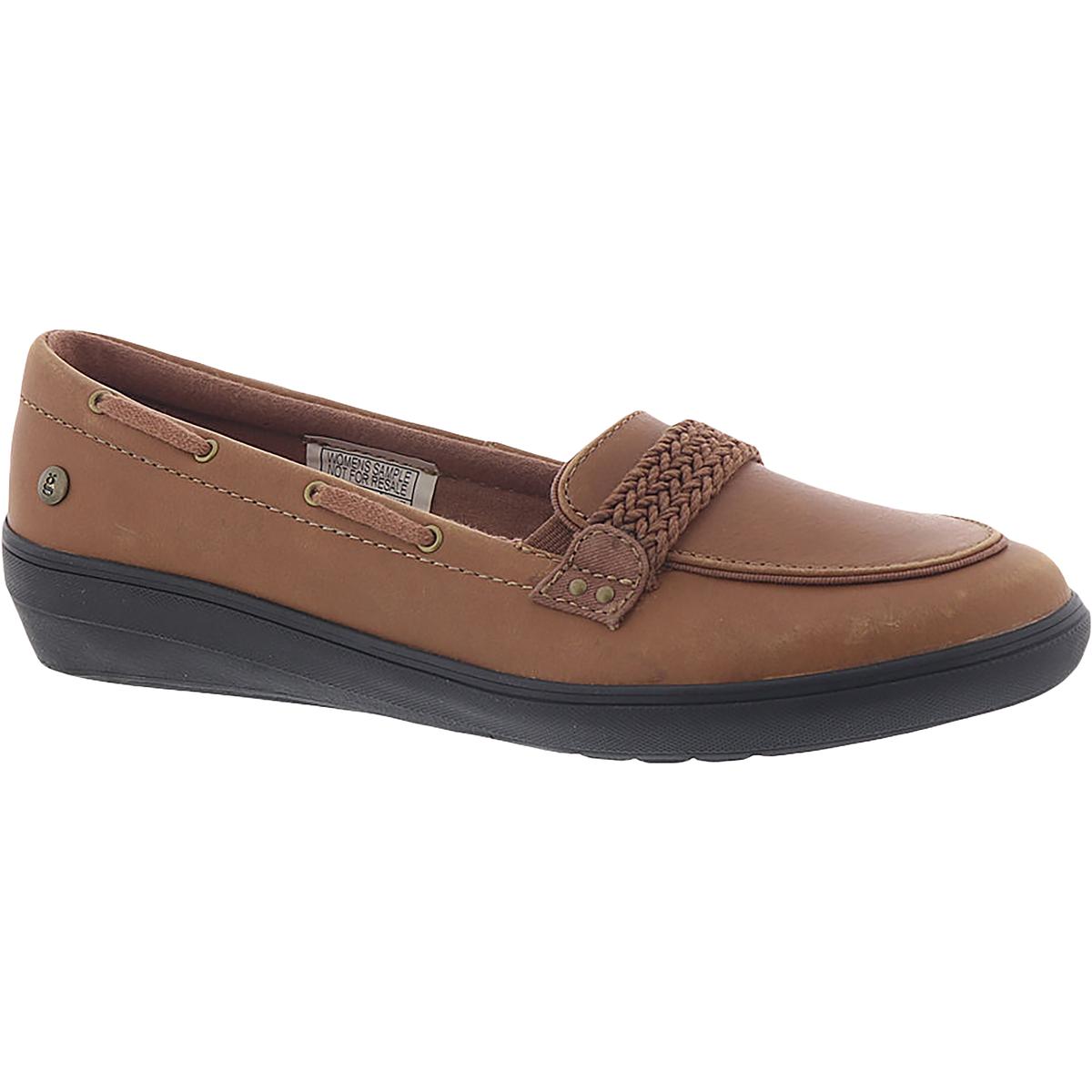 Grasshoppers Windsor Womens Leather Slip On Boat Shoes