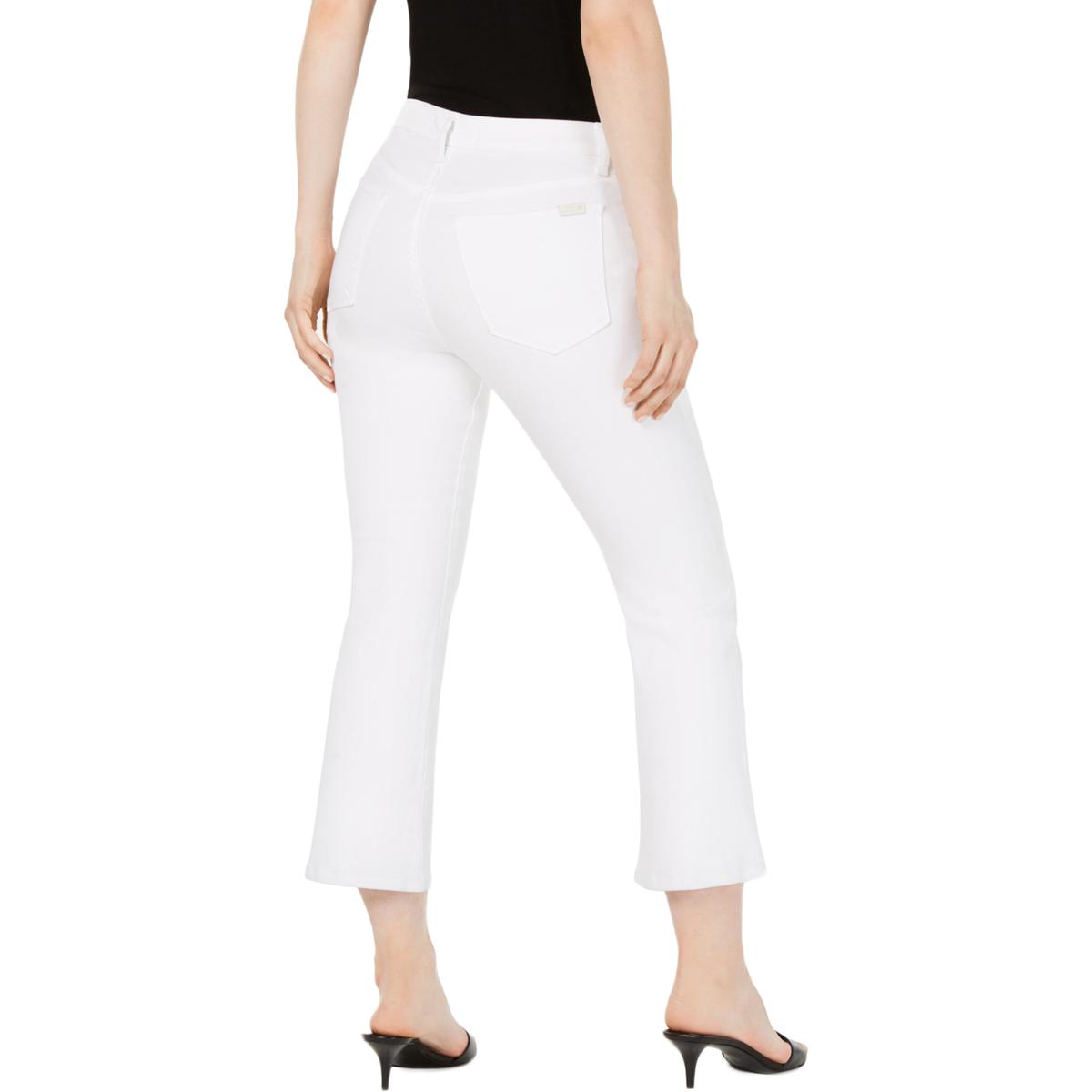 high rise white jeans