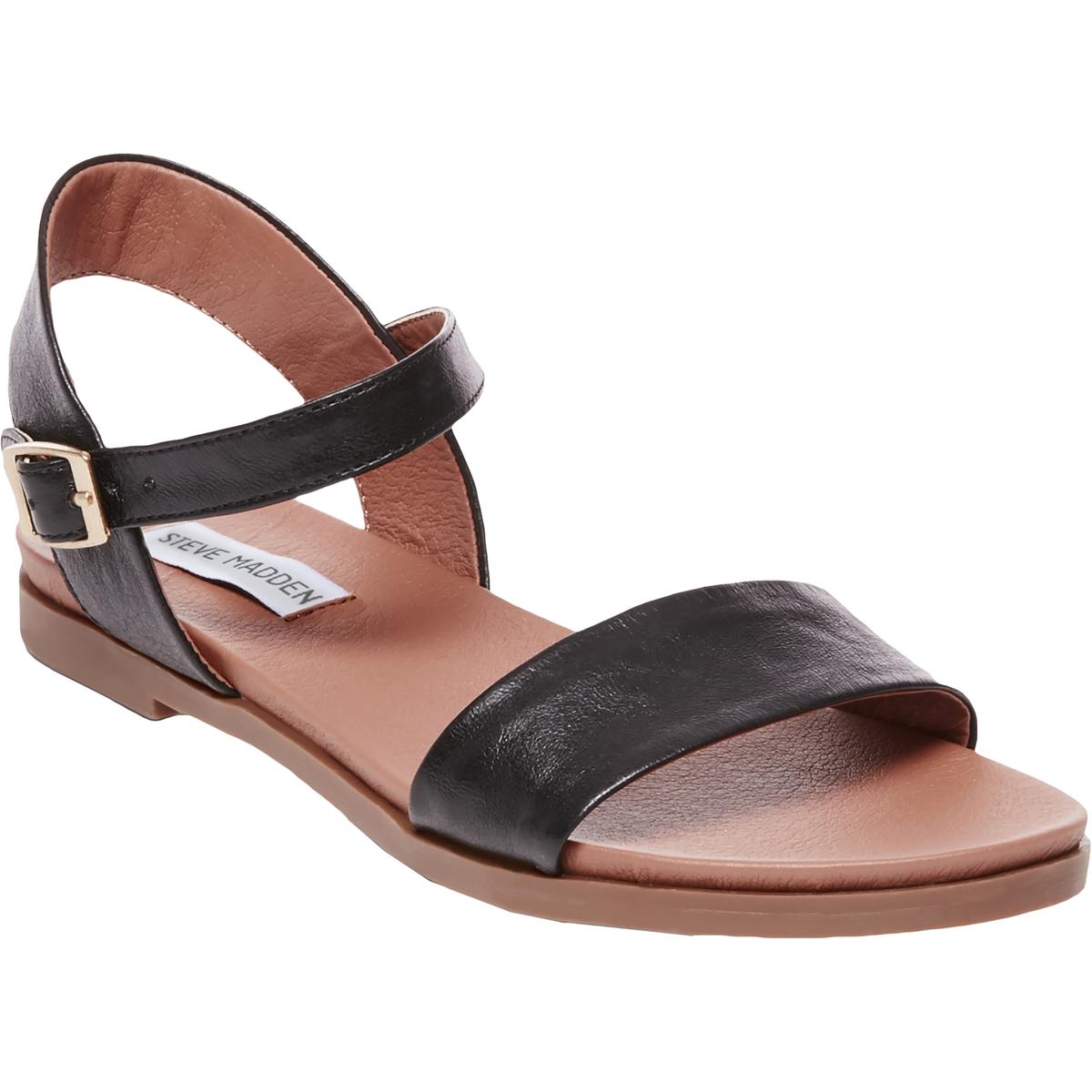 Steve Madden Womens Dina Ankle Open Toe Flat Sandals Shoes BHFO 4161 - Picture 4 of 5