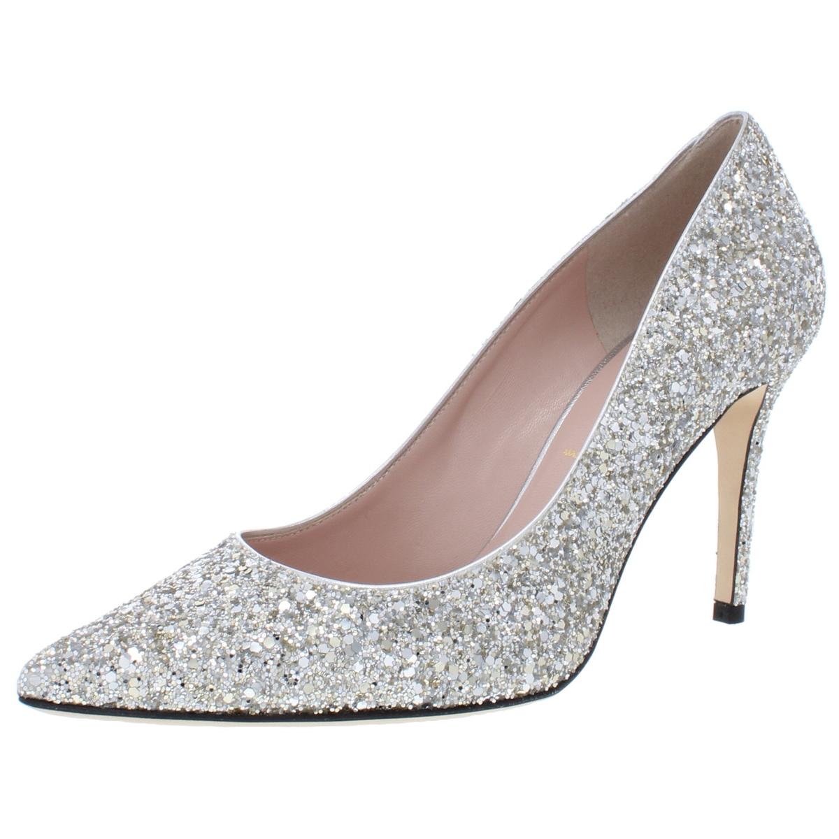 Kate Spade Womens Vivian Silver Evening Heels Shoes 7 Medium (B,M) BHFO ...