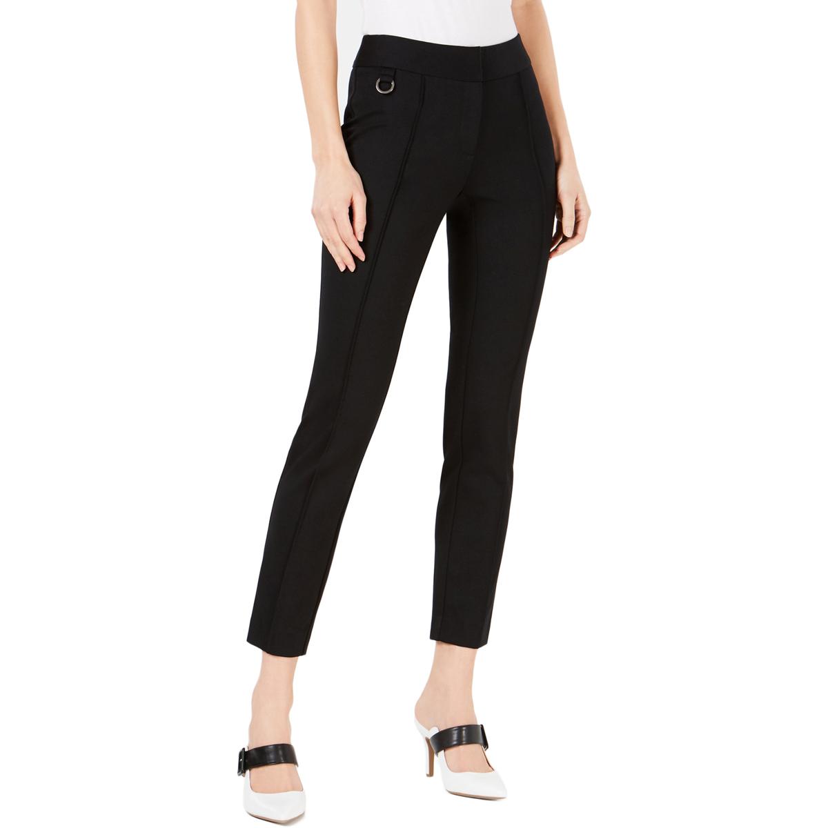 Alfani Womens Black Pin Tuck Comfort Waist Skinny Pants 16 BHFO 9397 | eBay