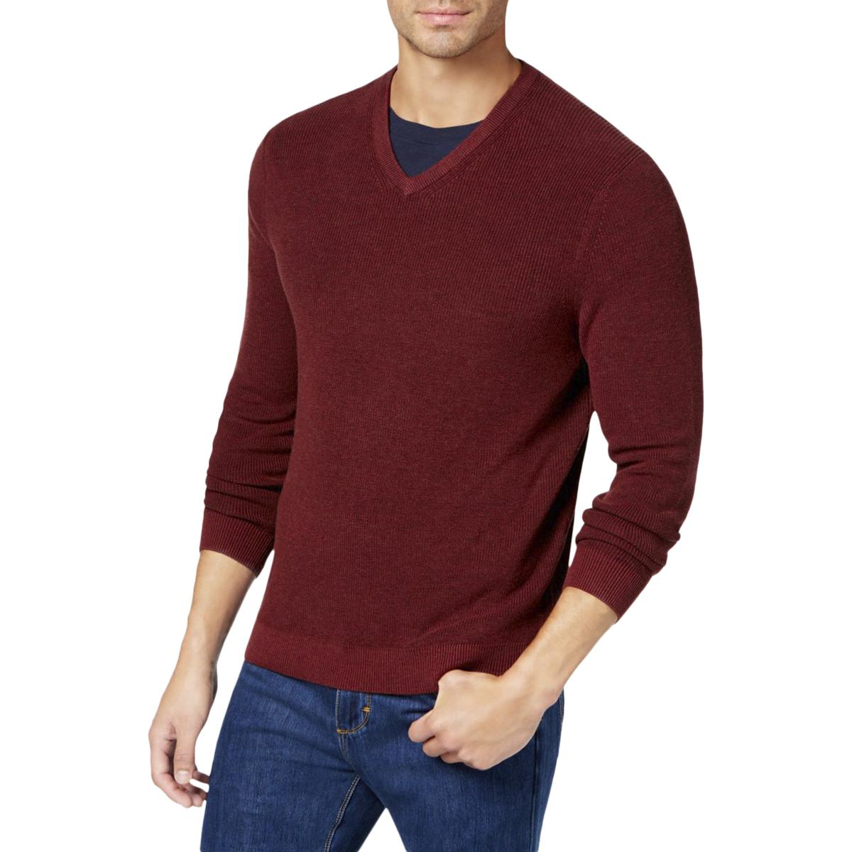 Tommy Bahama Mens Red V-Neck Winter Casual Pullover Sweater BHFO 0734 ...