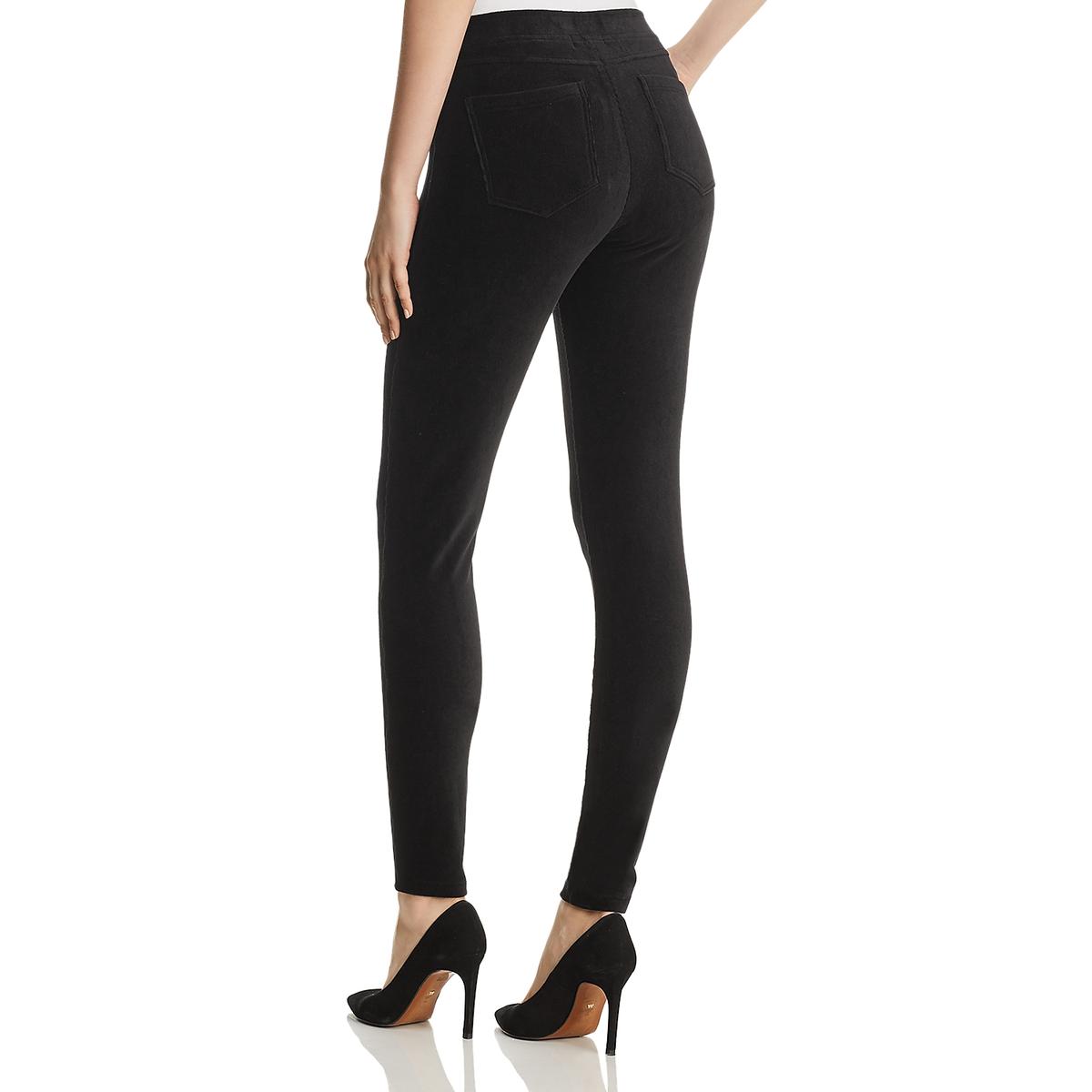 Calvin Klein Womens Black Velour Ribbed Casual Leggings S BHFO 9763 | eBay