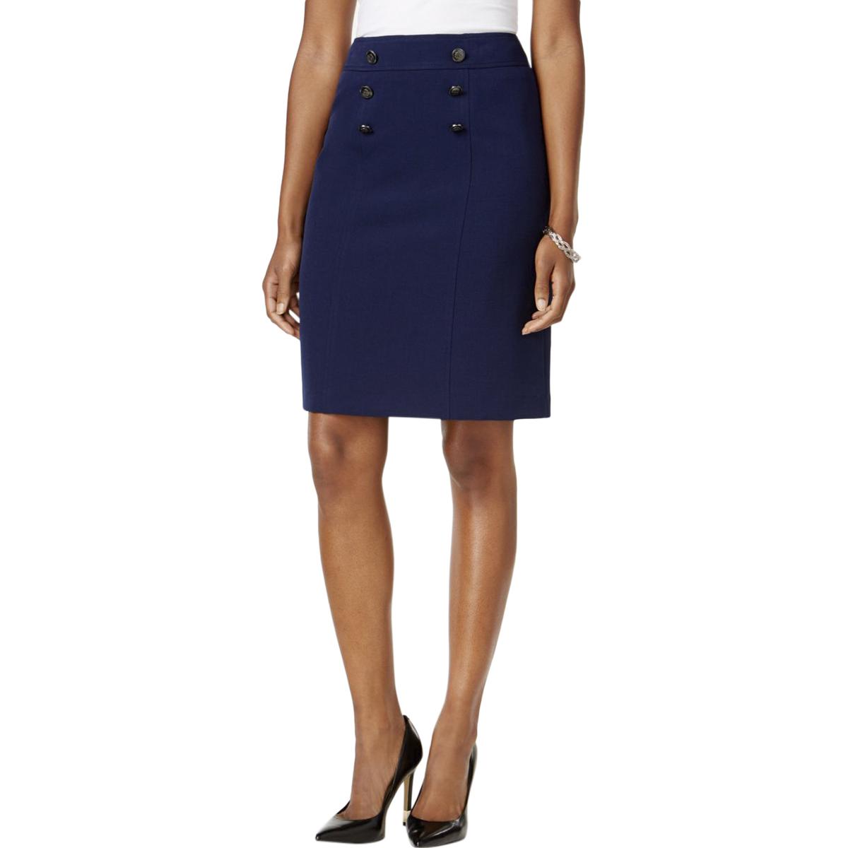 Kasper Womens Embellished Knee-Length Work Wear Pencil Skirt BHFO 5141 Kasper Womens Embellished Knee-Length Work Wear Pencil Skirt BHFO 5141