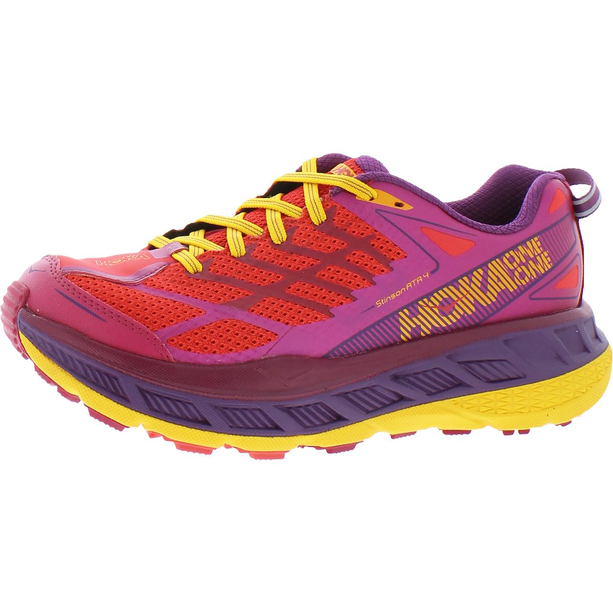 Hoka One One Womens Stinson ATR 4 Red Running Shoes 7.5 Medium (B,M ...