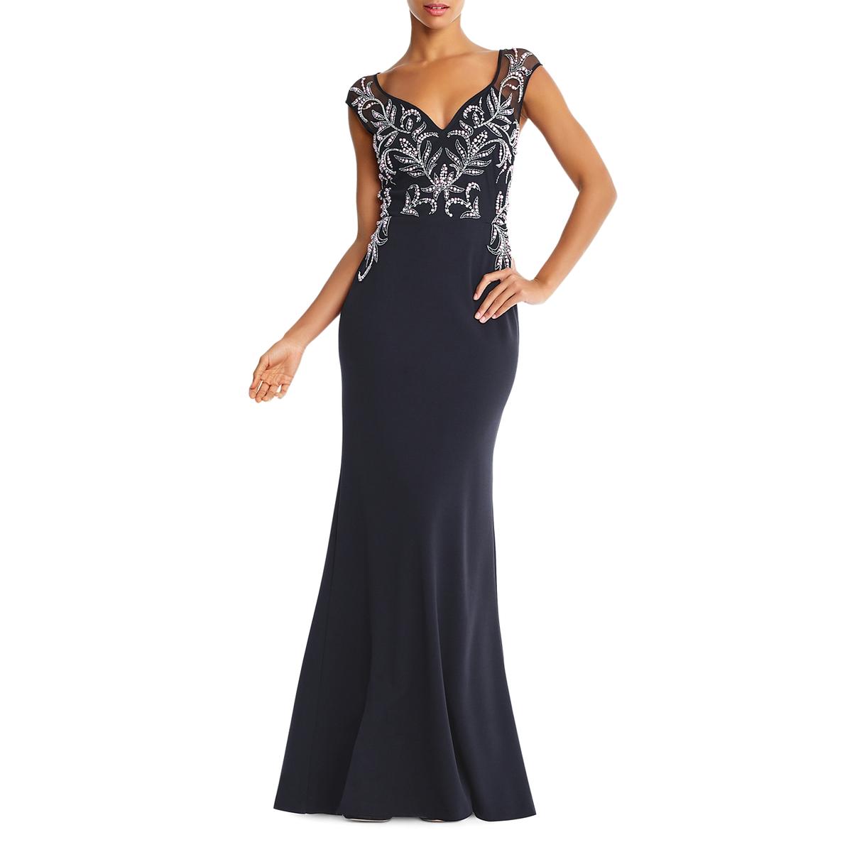 aidan mattox embellished gown