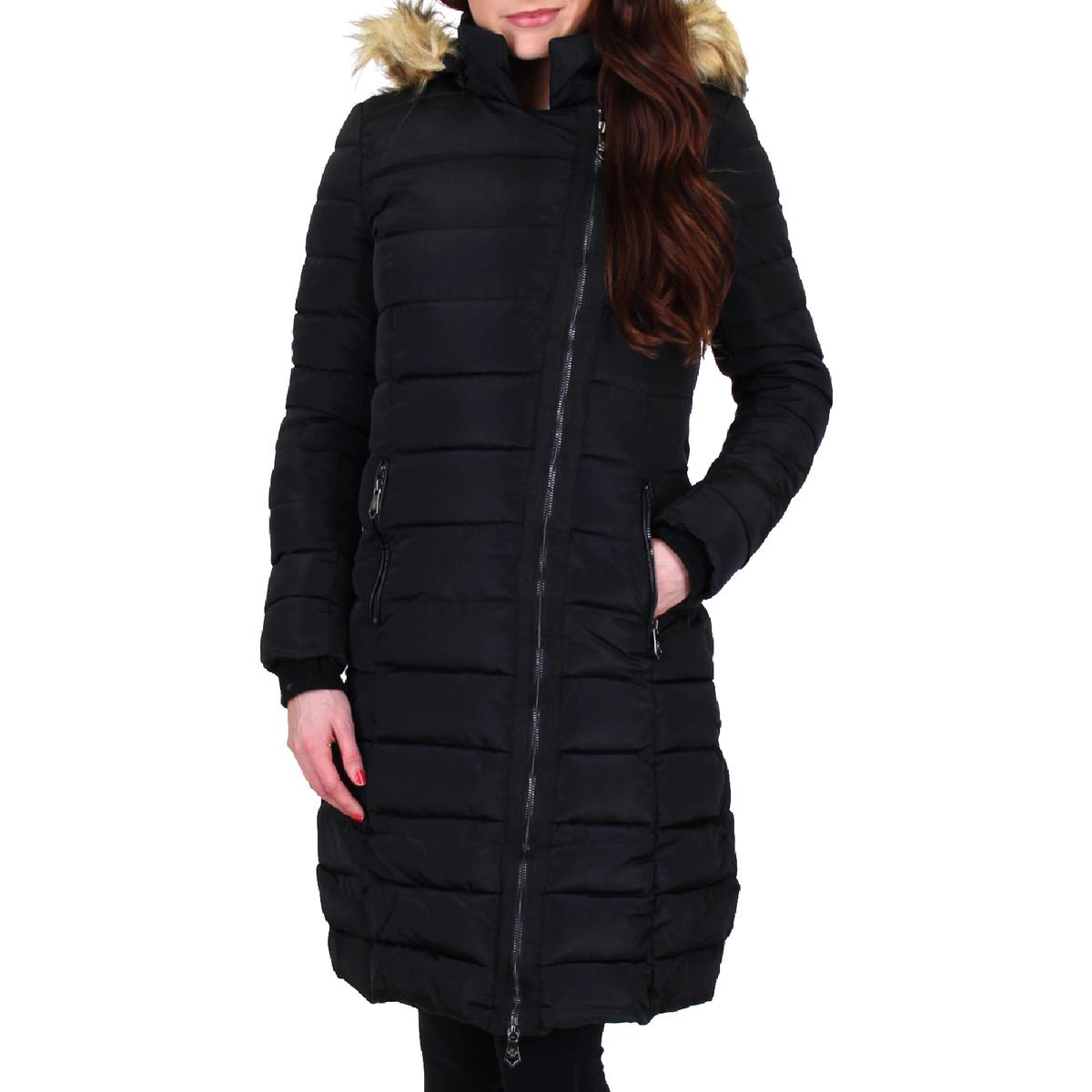 Nanette Nanette Lepore Womens Black Winter Puffer Coat Outerwear S BHFO ...