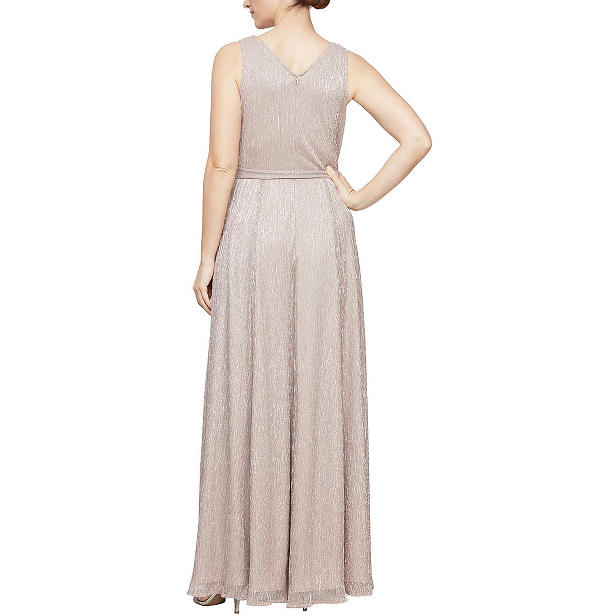 Alex Eve Womens Faux Wrap Maxi Formal Evening Dress Gown BHFO