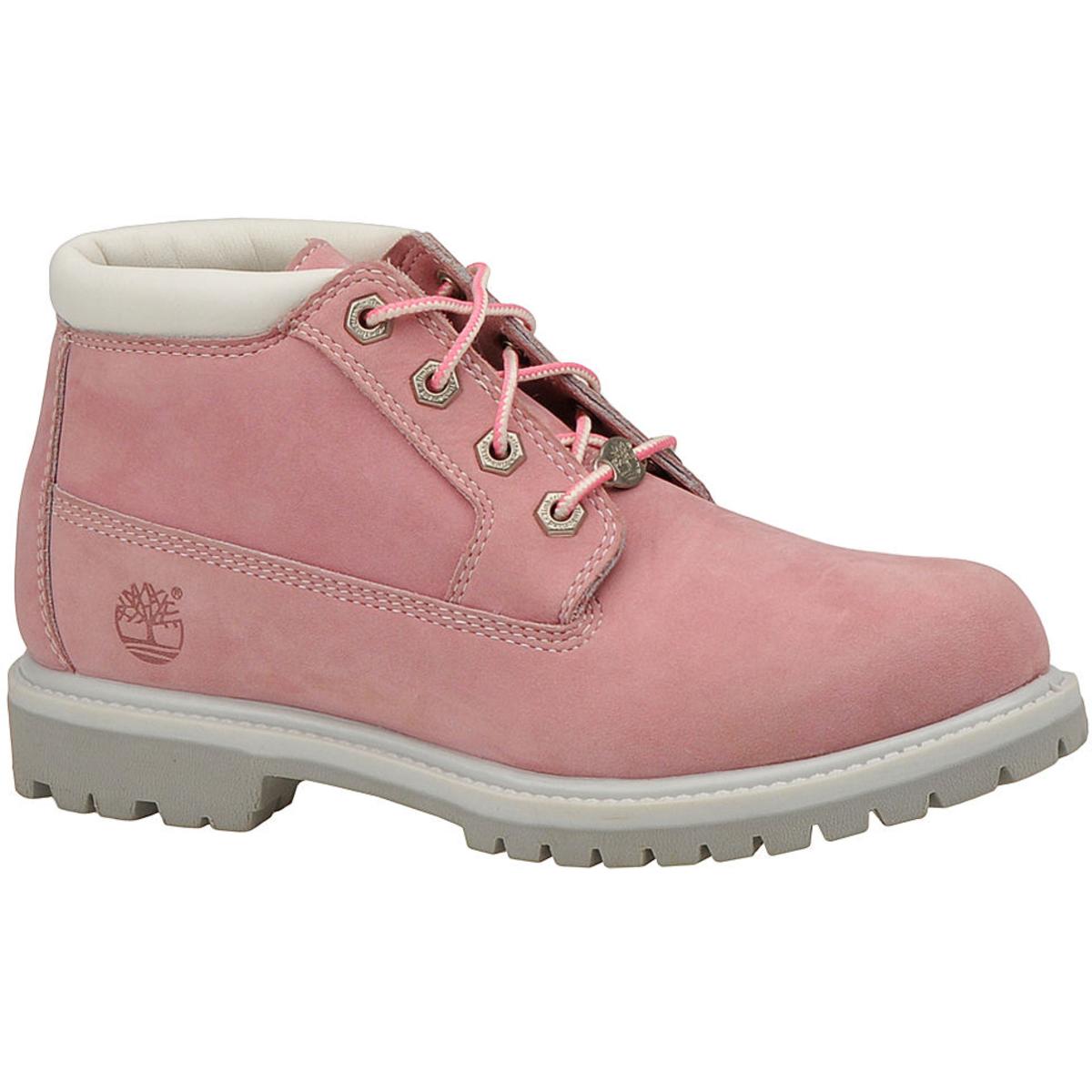 timberland heels pink