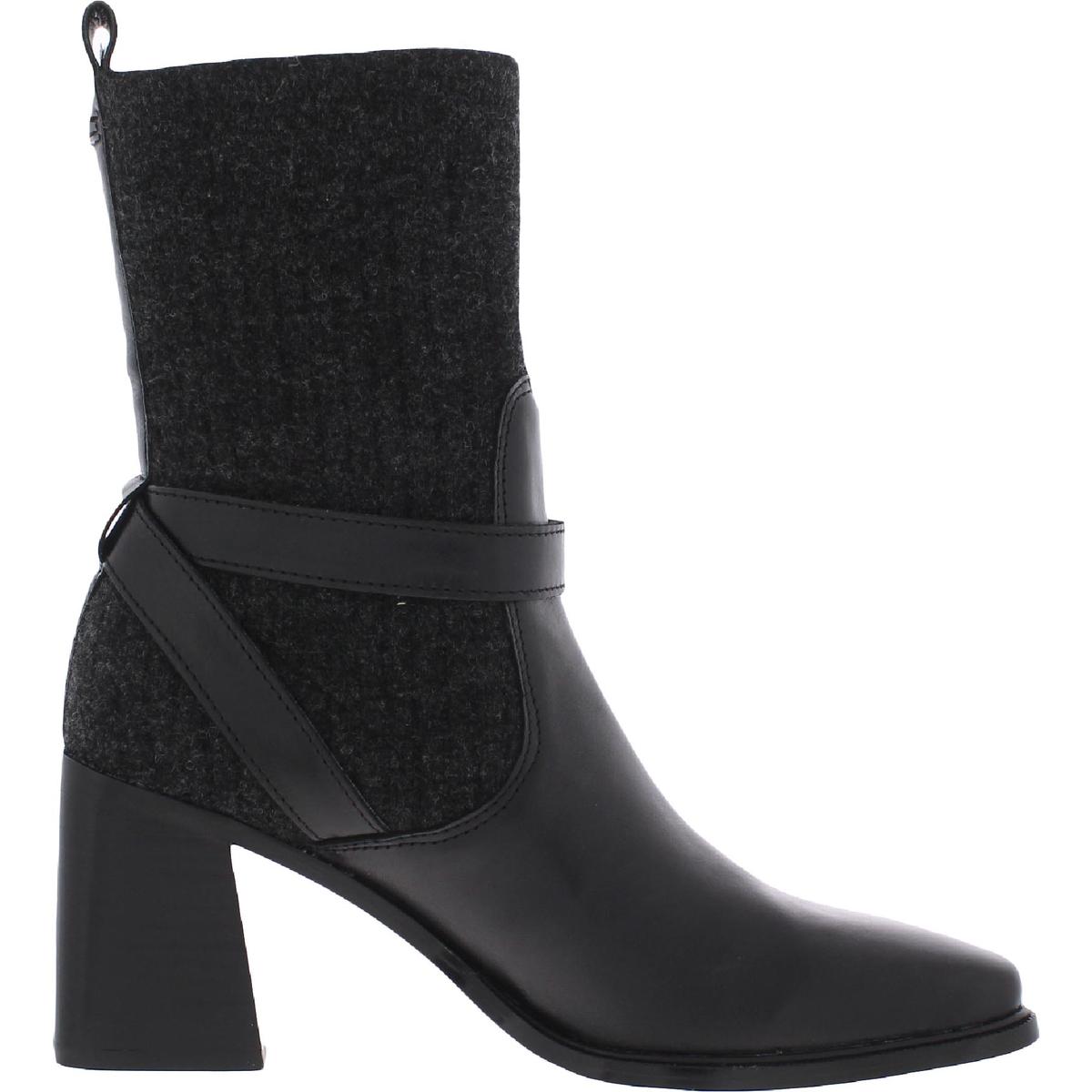 sock ankle boots leather