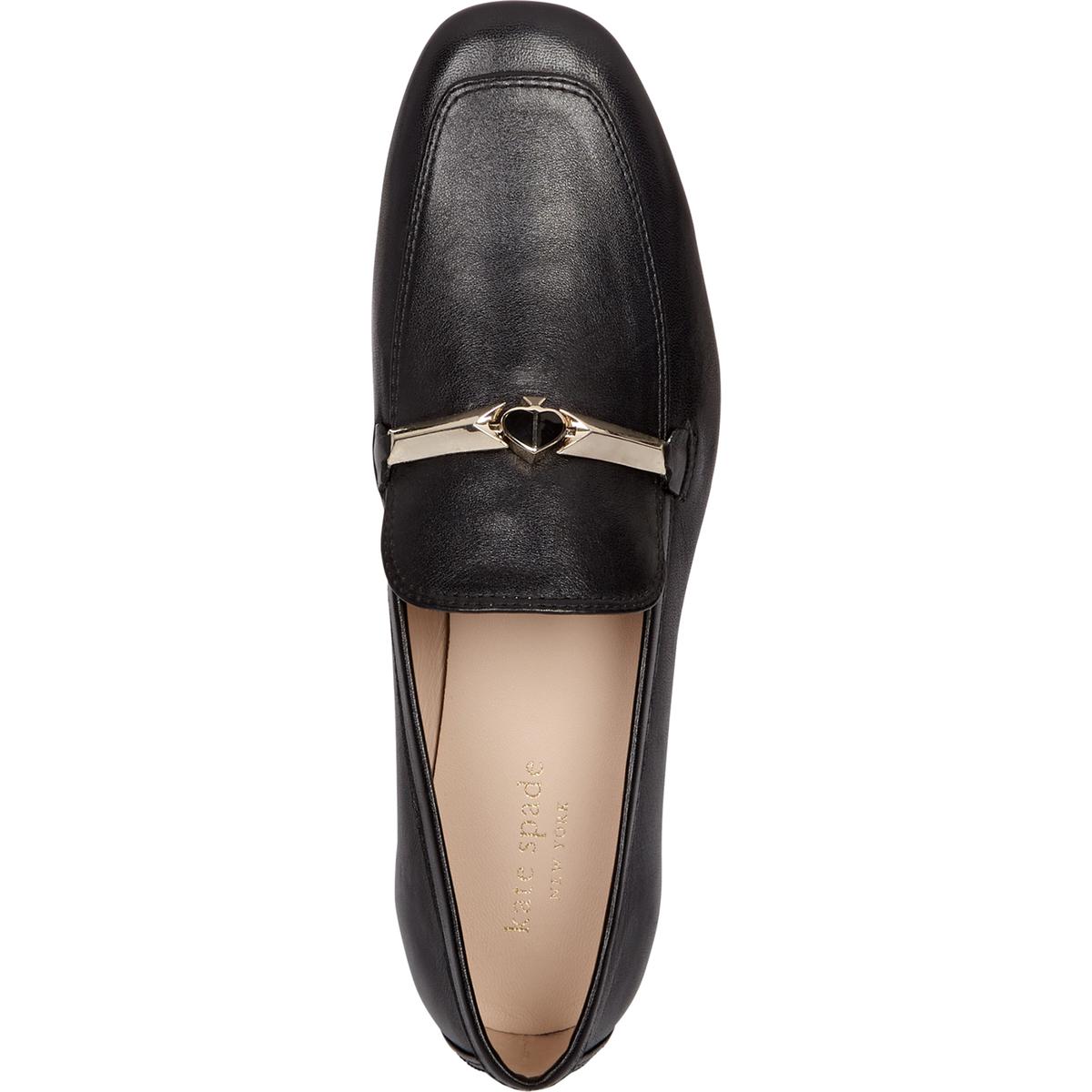 Kate Spade Womens Lana Black Leather Loafers Shoes 6.5 Medium (B,M ...