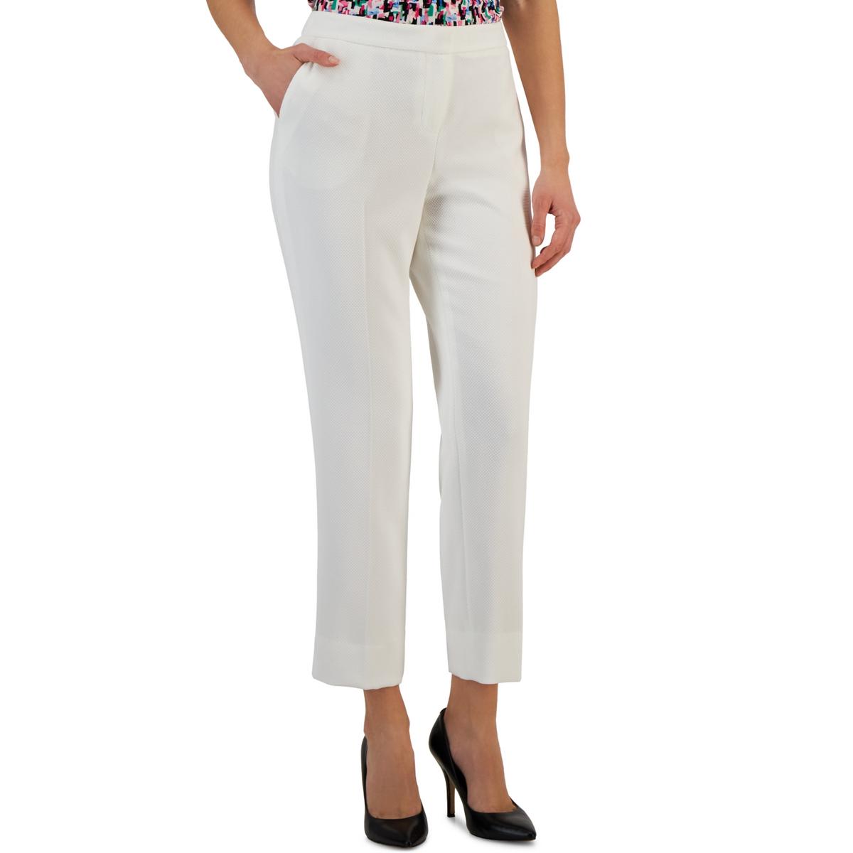 Kasper Женские белые фактурные платья-брюки-брючки Petites 14Р BHFO 7441