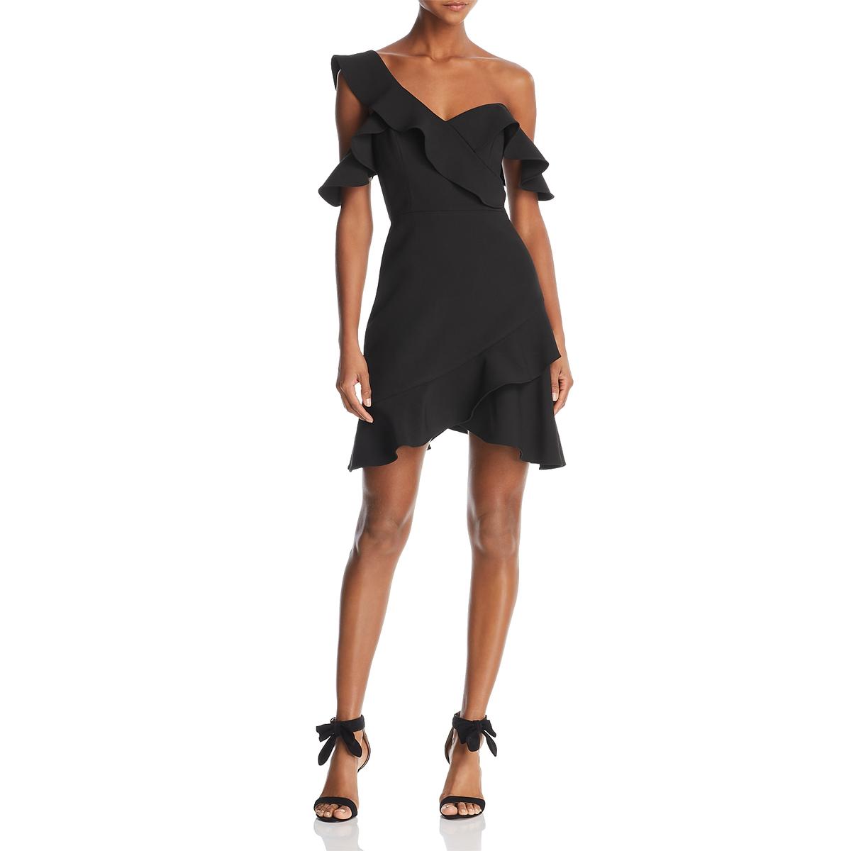 BCBG Max Azria Womens Malik Black Mini Evening Party Cocktail Dress 8 ...