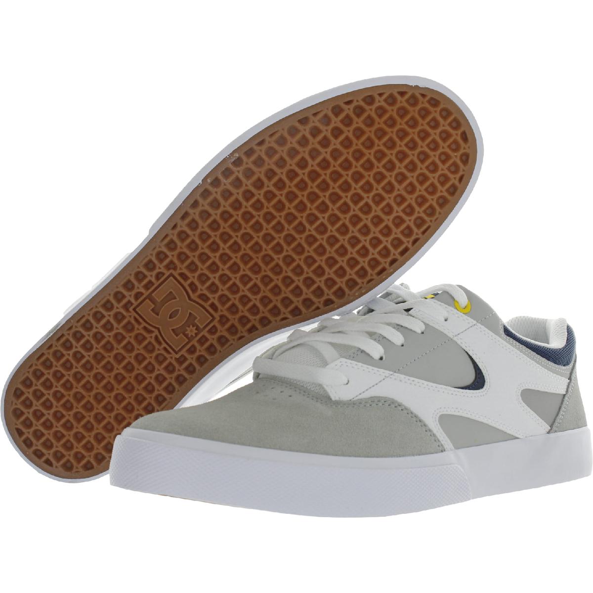 DC Shoes Kalis Vulc Men's Leather Perforated Low Top Skate Shoes