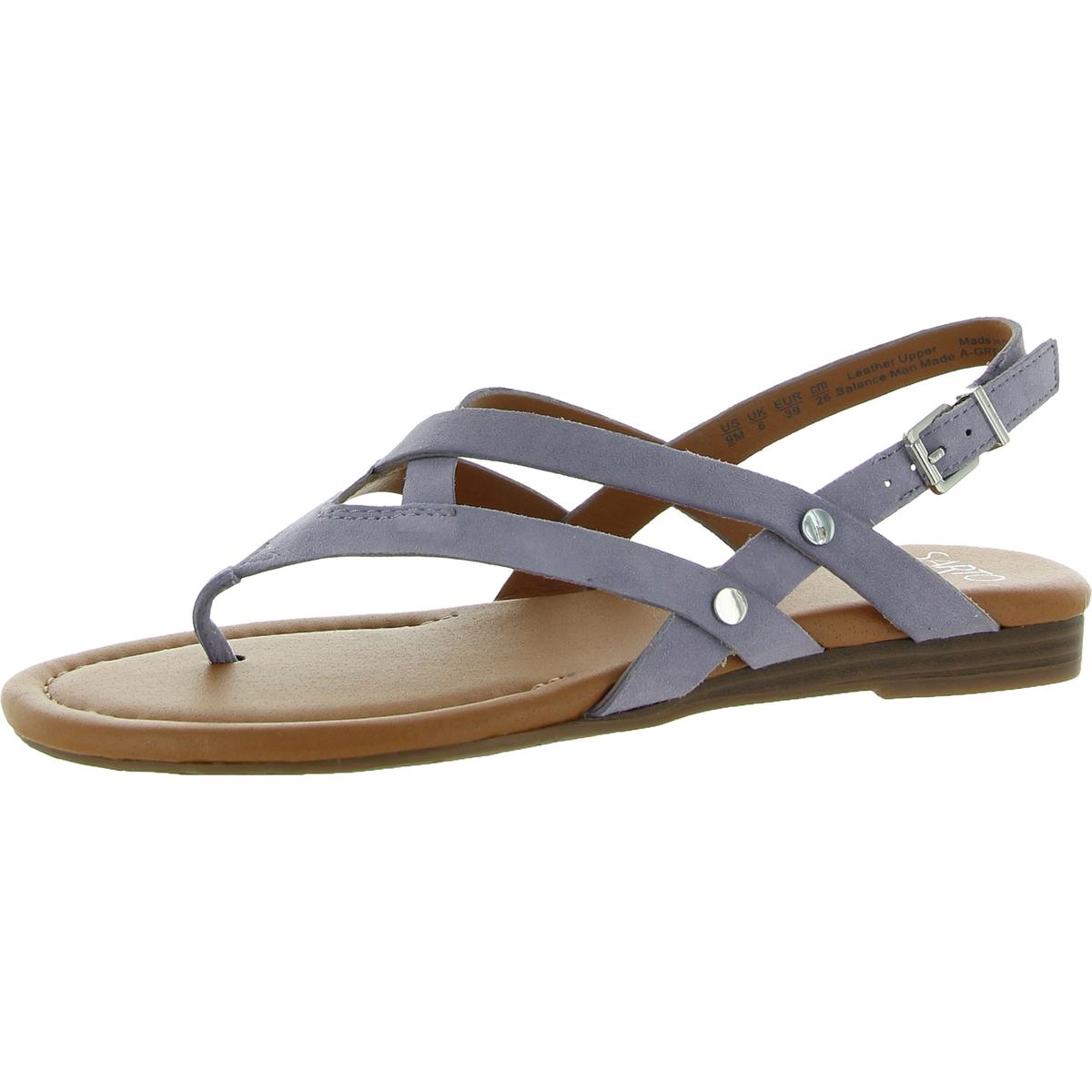 Sarto Franco Sarto Womens Gretchen Adjustable Flat Sandals Shoes