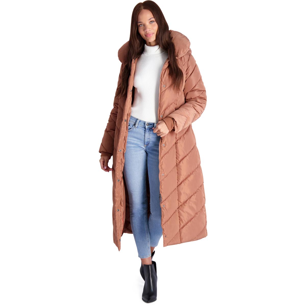 Steve Madden Women's Long Maxi Winter Puffer Coat - Picture 19 of 45