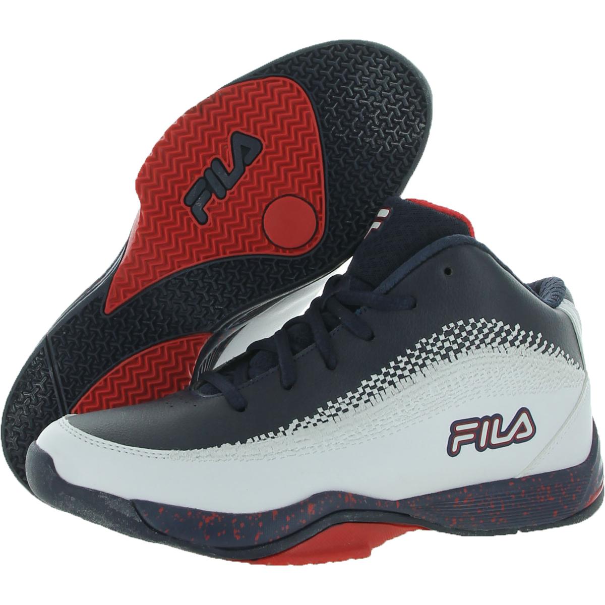 Fila Mens Contingent 4 White Basketball Shoes Sneakers 12 Medium (D ...