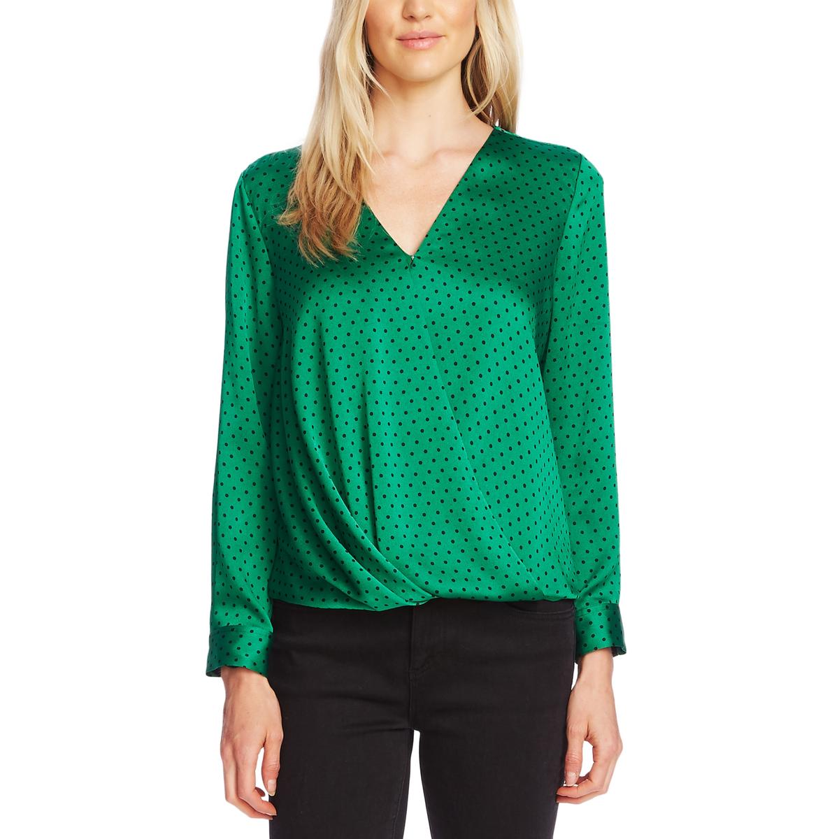 vince camuto polka dot top