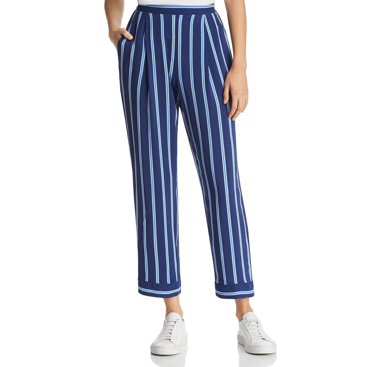 striped tapered pants