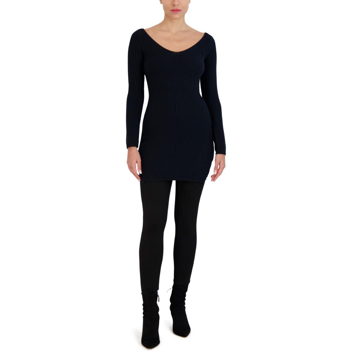 BCBG Max Azria Women s Ribbed Knit Long Sleeve Mini Sweaterdress EBay bcbg-max-azria-women-s-ribbed-knit-long-sleeve-mini-sweaterdress-ebay