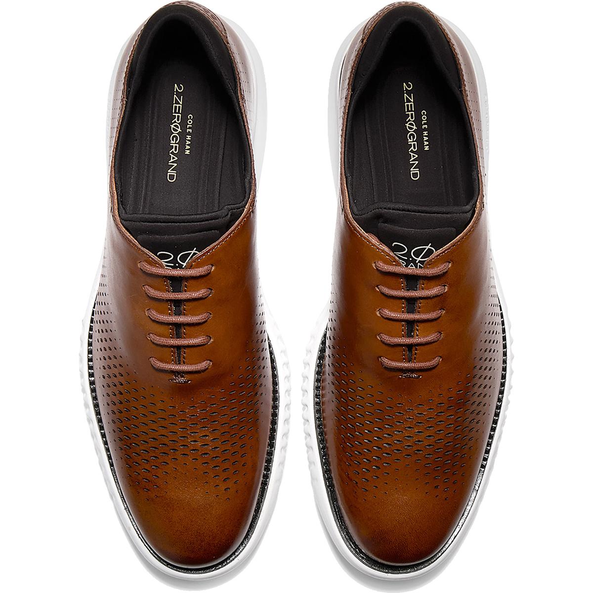 Cole Haan Mens 2 Zerogrand Tan Leather Oxfords Shoes 9.5 Wide (E) BHFO ...