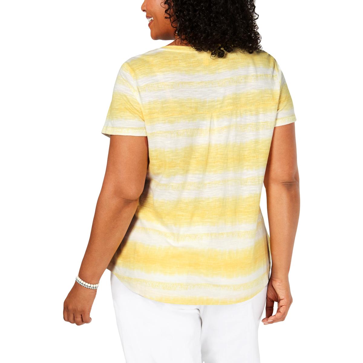 tie dye on a yellow shirt