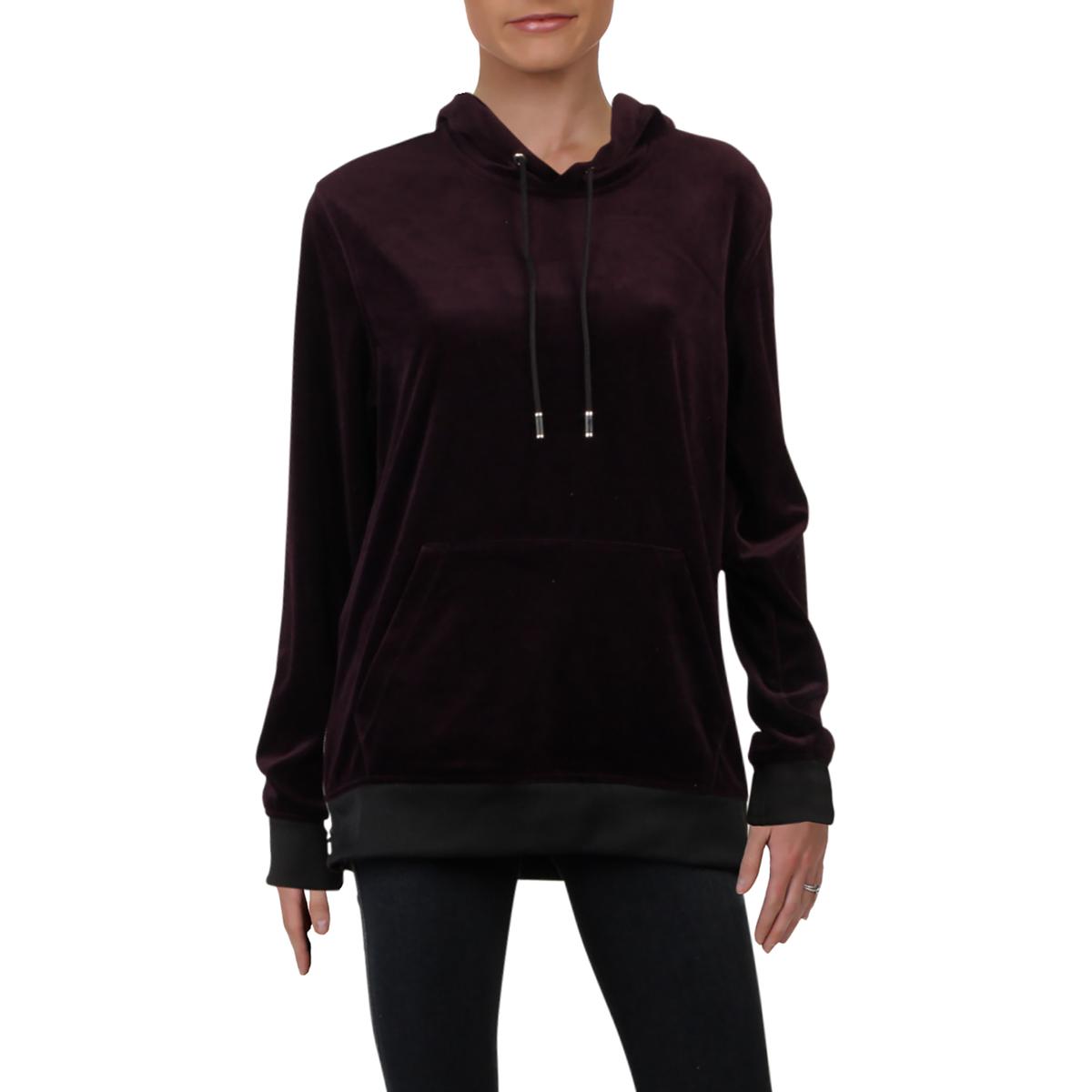 purple velour hoodie