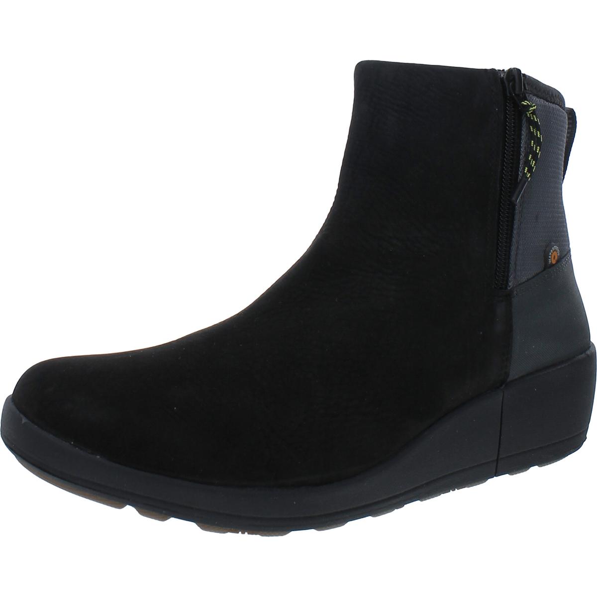 Ботильоны Bogs Womens Vista с открытым носком из замши, водонепроницаемые ботильоны BHFO 5951