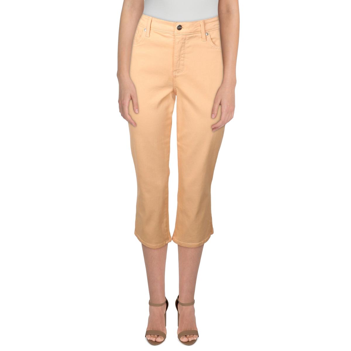 NYDJ Женские джинсы-капри Chloe Orange Stretch Skinny Denim 16 BHFO 2036