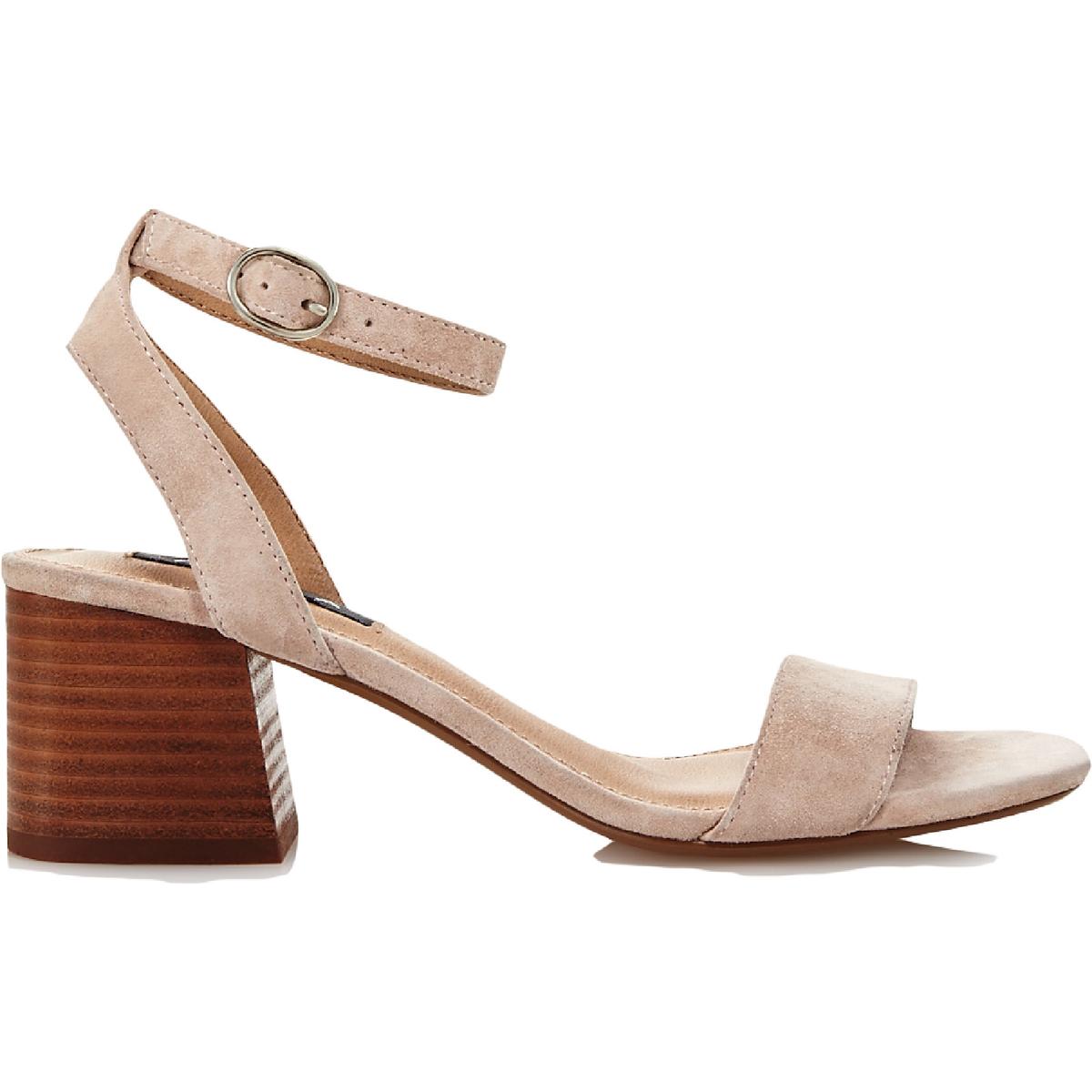 Aqua Womens Carly Taupe Leather Block Heel Heels Shoes 10 Medium (B M) 0216 for sale online eBay