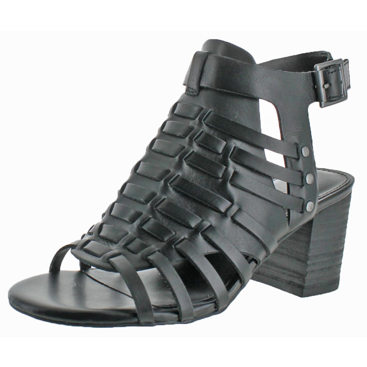 Very Volatile Womens Vertical Black Dress Sandals Shoes 8 Medium (B,M