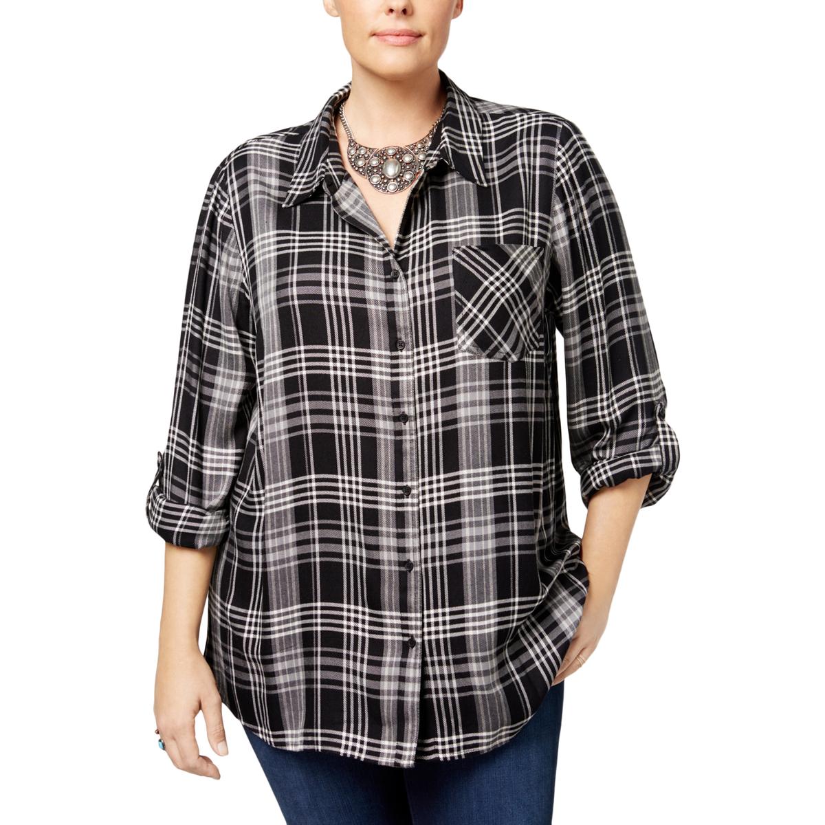 black button down women's shirt