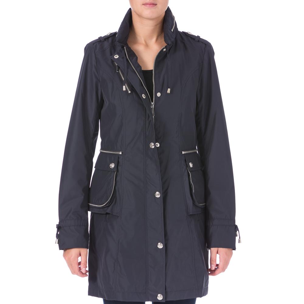 Laundry BY Shelli Segal 4709 Womens Hooded Water Repellent Jacket Coat ...