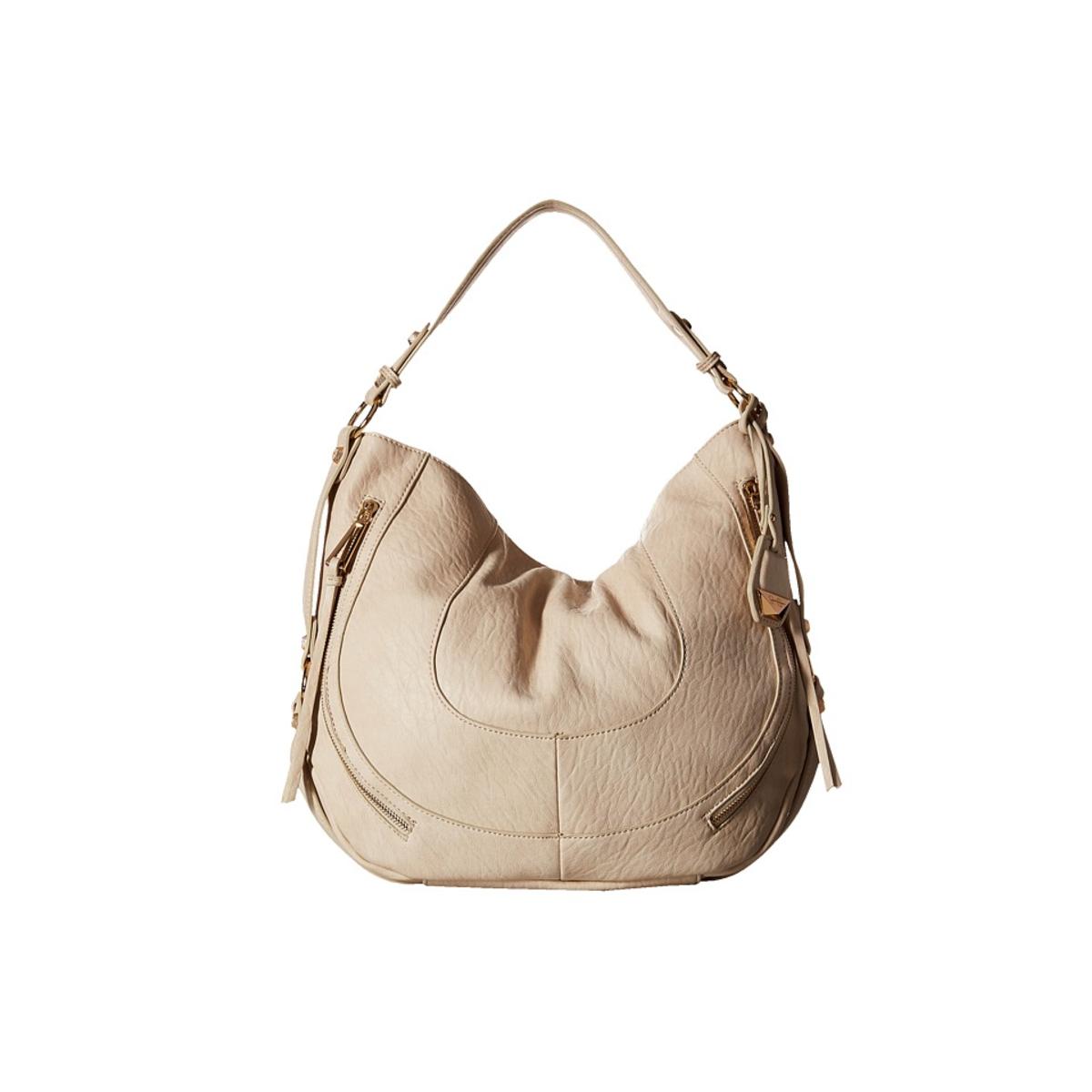 Jessica Simpson 9200 Womens Kendall Beige Lined Hobo Handbag Purse ...