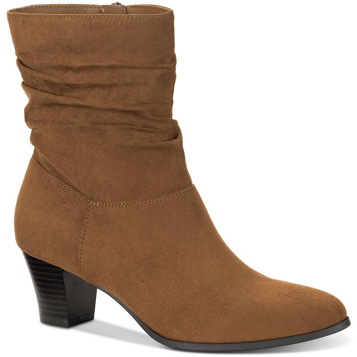 Style & Co. Womens Piviee Faux Suede Zipper Ankle Boots Shoes BHFO 6258 - Picture 4 of 6
