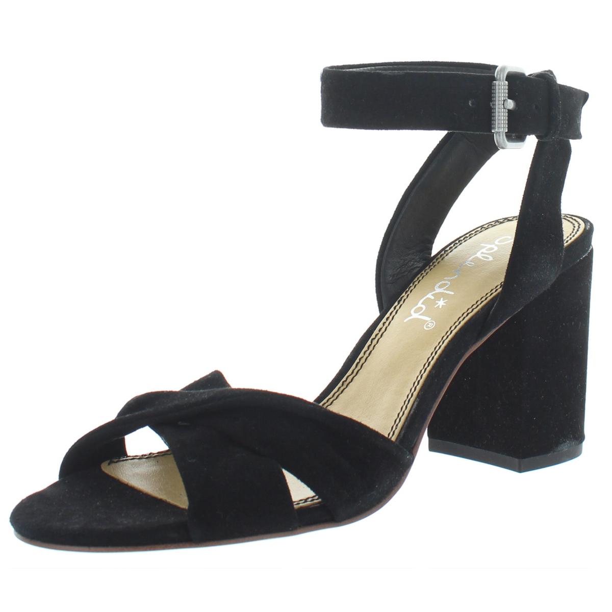 Splendid Womens Fairy Black Suede Dress Sandals Shoes 7.5 Medium (B,M ...