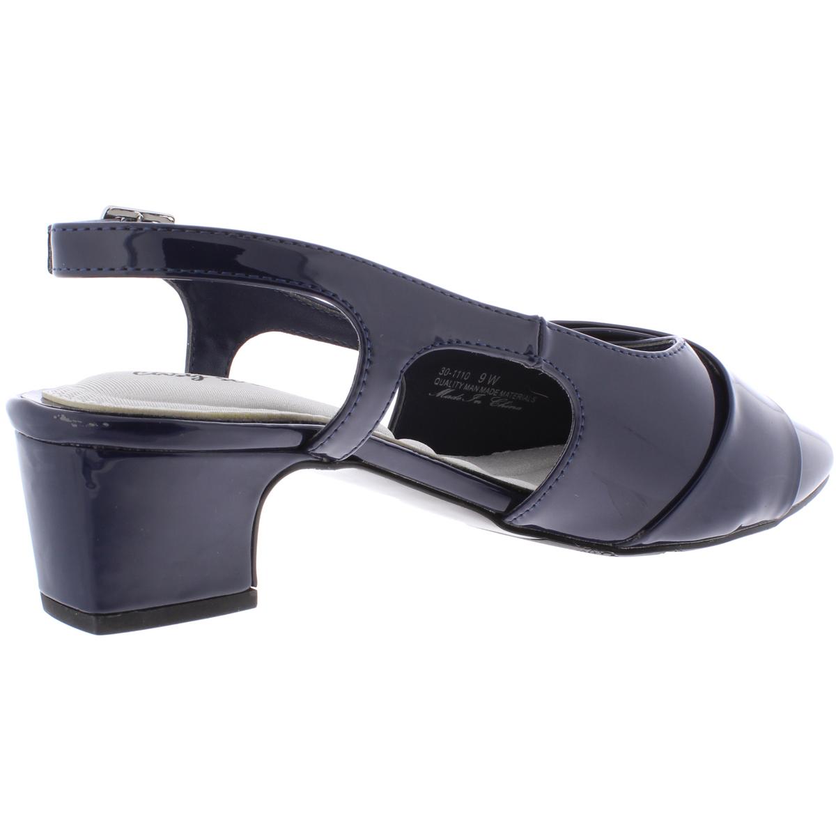 womens navy slingback shoes