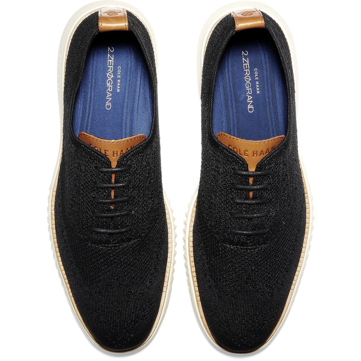 Cole Haan Mens 2.Zerogrand Black-Ivory Oxfords Shoes 11.5 Medium (D ...