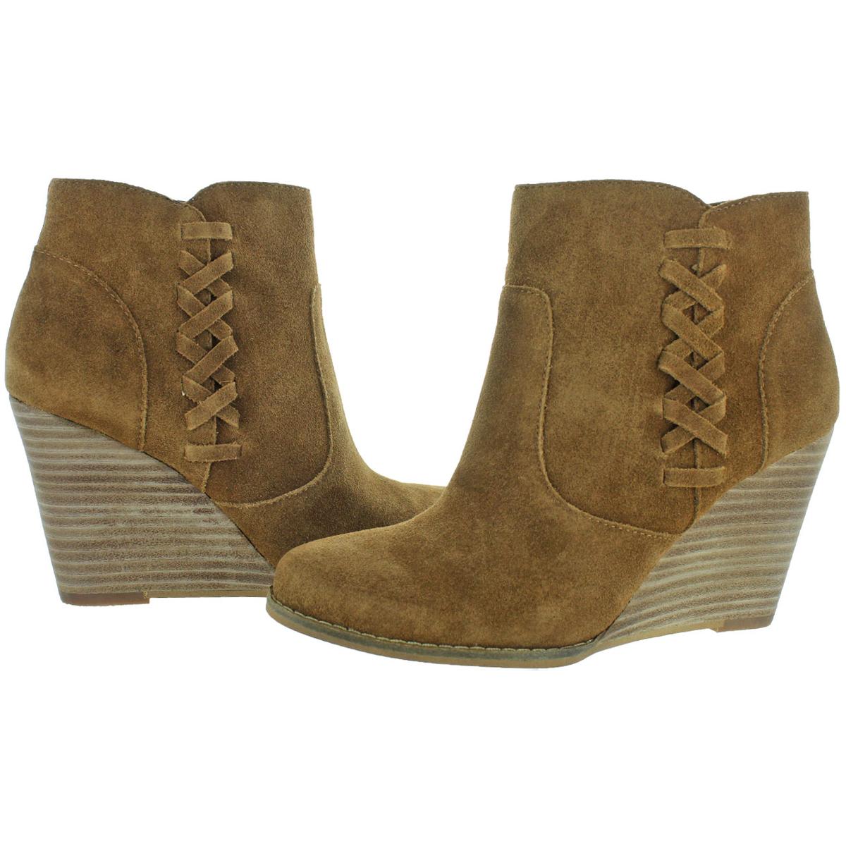 jessica simpson suede wedge booties