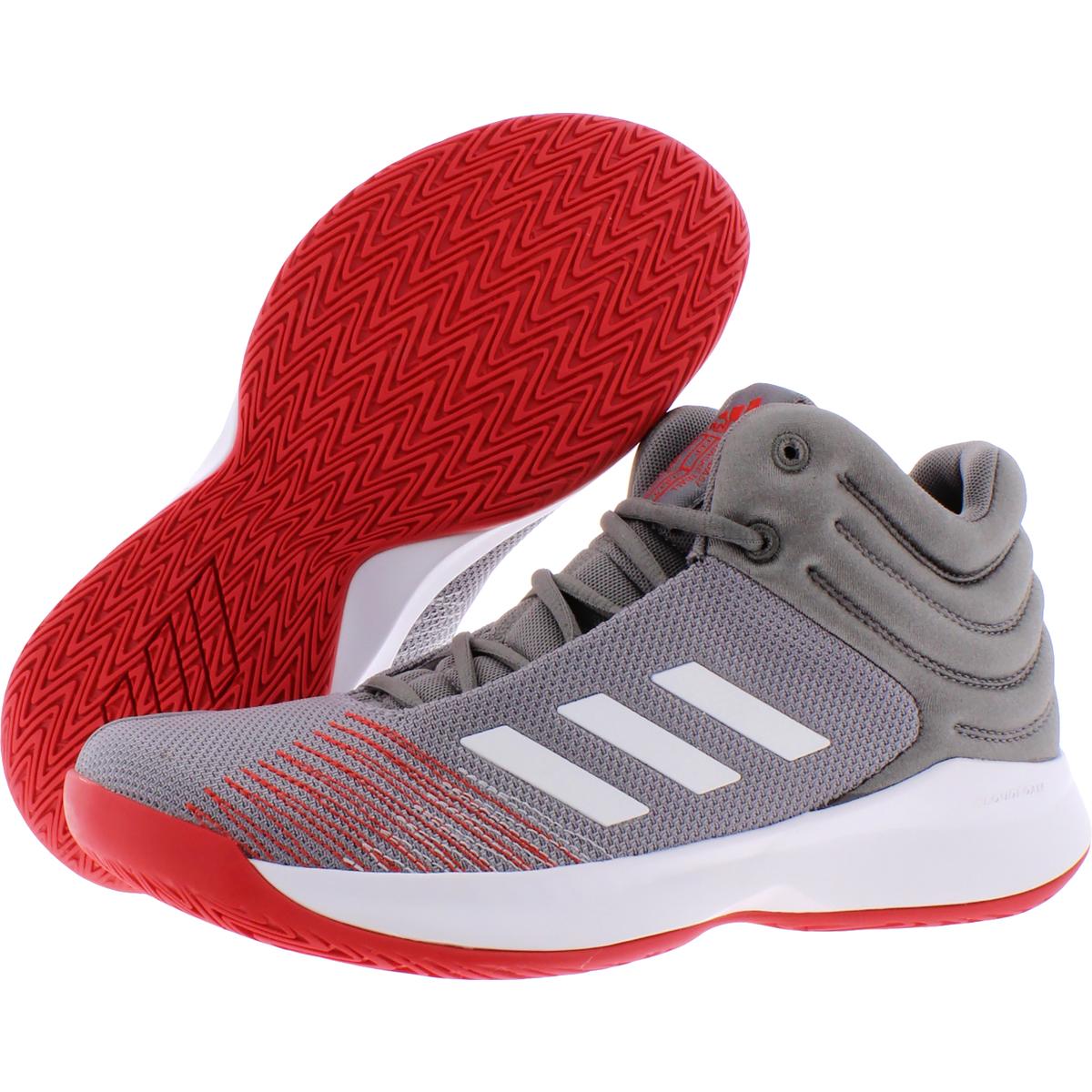 Adidas Boys Pro Spark 2018 K Gray Basketball Shoes 7 Wide