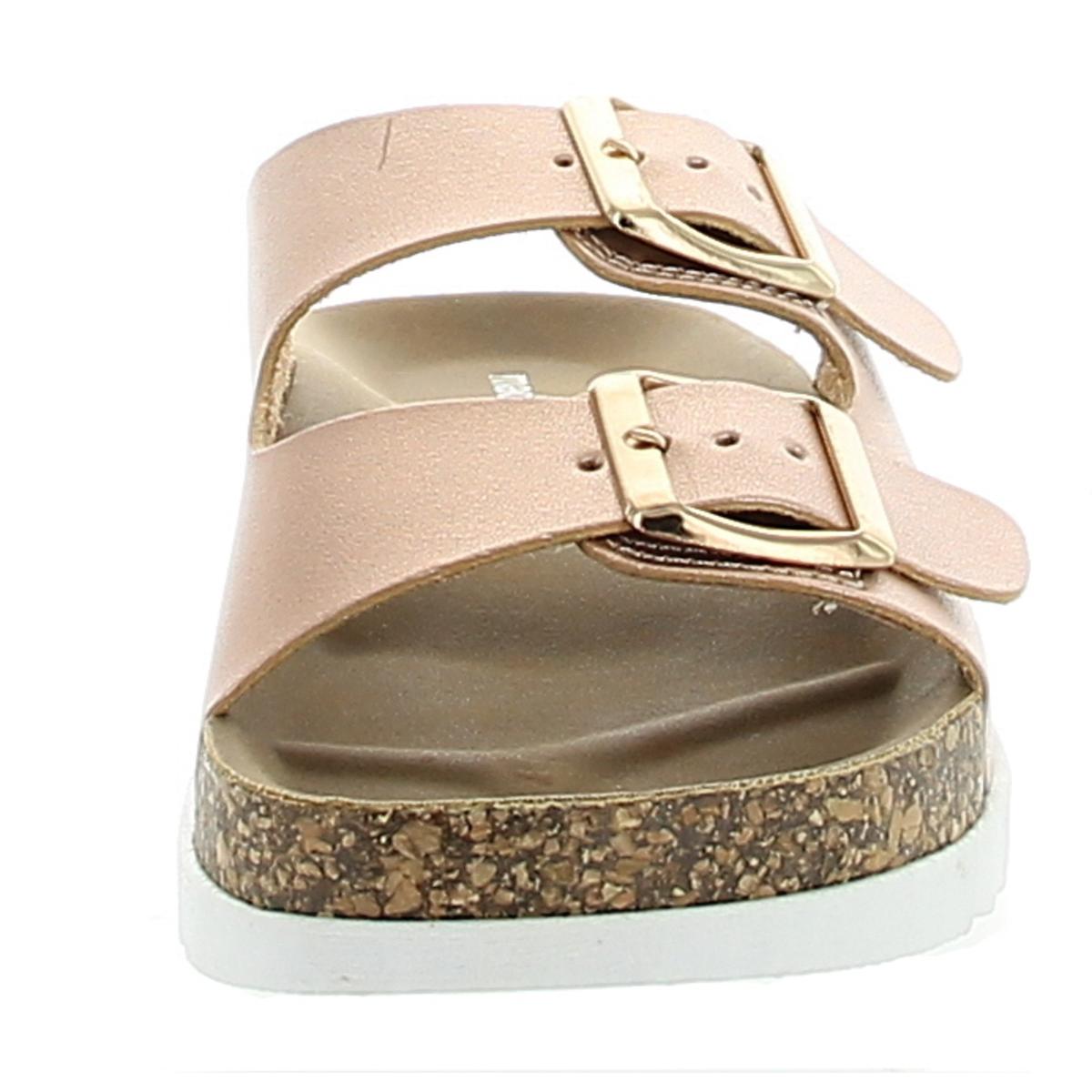 pink footbed sandals