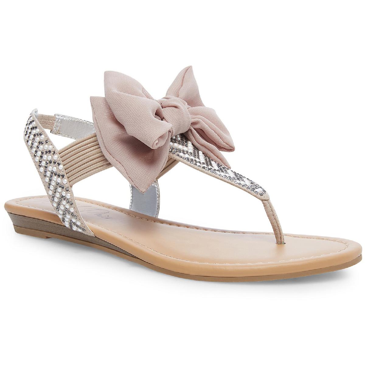 Sandals with bows and on sale rhinestones