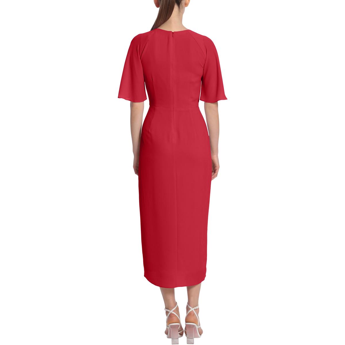 Maggy london tie store front midi dress