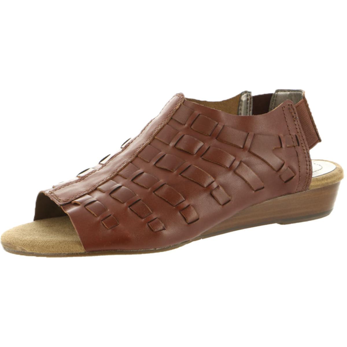 Array Womens Freeport Brown Wedge Sandals Shoes 8 Narrow (AA,N) BHFO 8126 | eBay