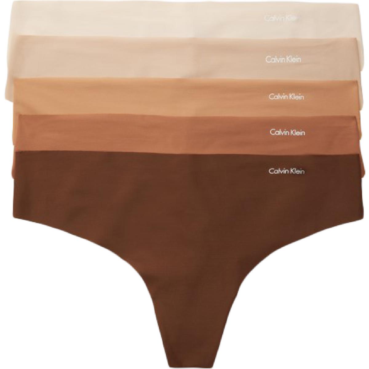 Calvin Klein Invisibles Solid Thong Panty Women's Underwear NWT